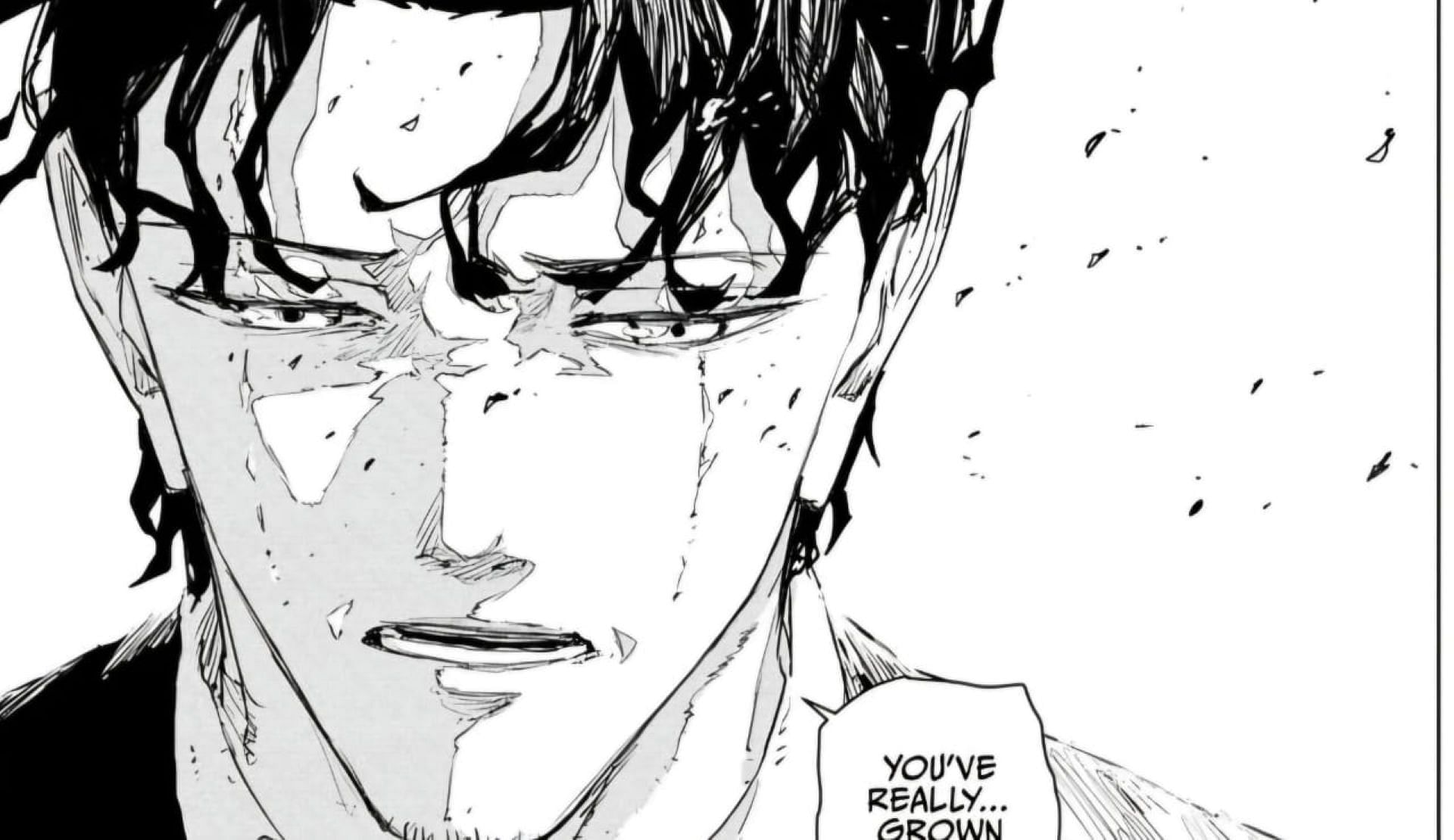 Samura opens his eyes (Image via Shueisha)